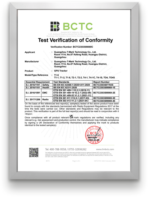 CERTIFIED FOR GLOBAL MARKETS